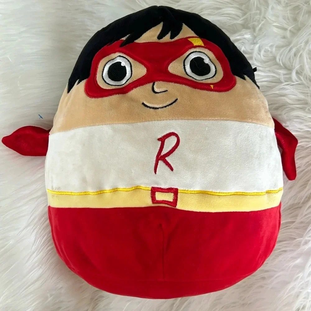 Ryan from Ryan’s world squishmellow red and white 14 inches tall